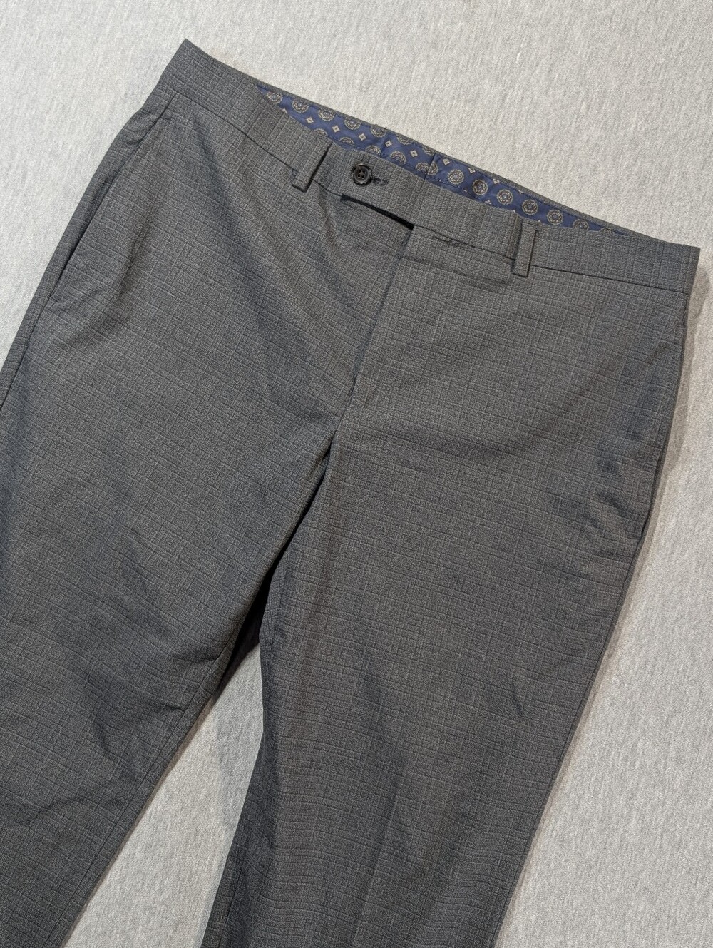 Lauren Ralph Lauren Plaid Dress Pants 34 X 27 Grey